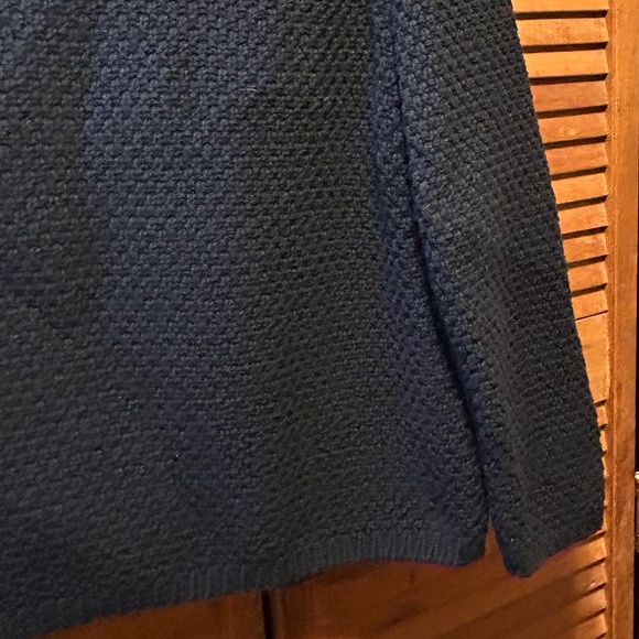 Orvis Navy Blue Chunky Knit Cardigan - Picture 14 of 16